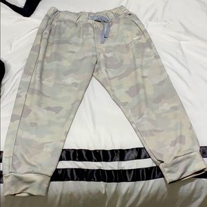 Nike white camo sweatpants